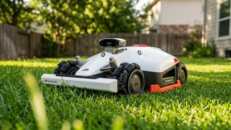 Mammotion LUBA 2 AWD 10000X robot lawn mower on a lawn