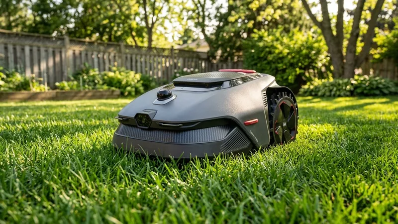 MOVA LiDAX Pro 800 robot lawn mower on a lawn
