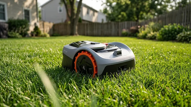 Segway Navimow i105E (US i105 / AU i105A) robot lawn mower on a lawn