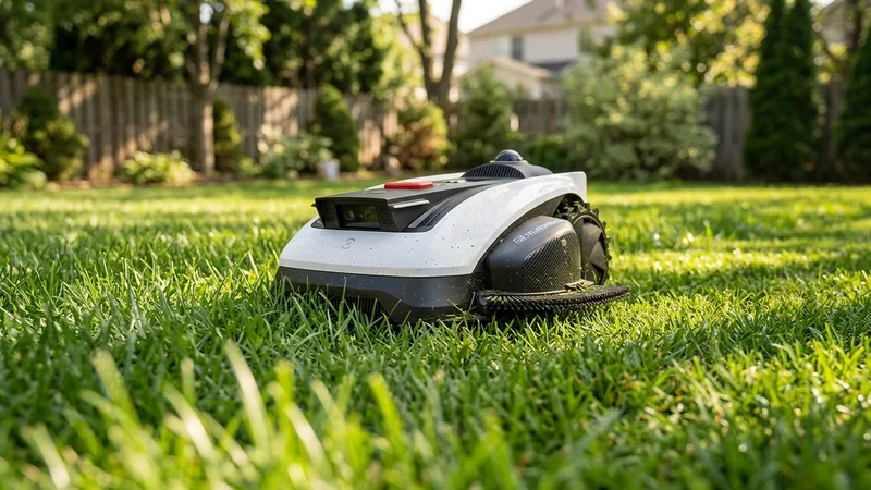 Ecovacs GOAT O1000 LiDAR PRO robot lawn mower on a lawn