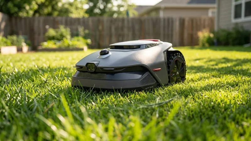 MOVA LiDAX Ultra 1000 robot lawn mower on a lawn