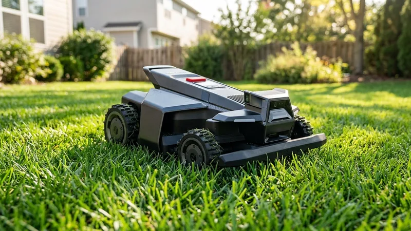 Segway Navimow X450 robot lawn mower on a lawn
