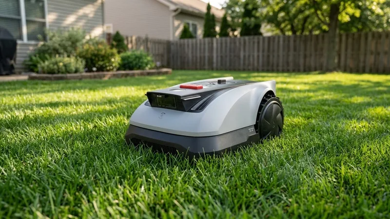 Ecovacs GOAT O600 RTK robot lawn mower on a lawn
