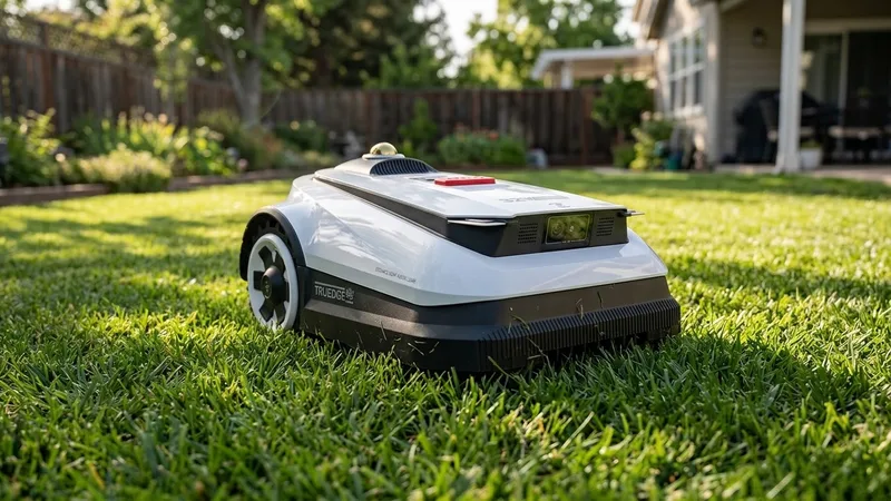 Ecovacs GOAT A3000 LiDAR robot lawn mower on a lawn