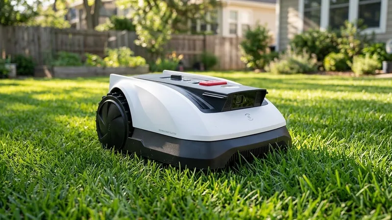Ecovacs GOAT O800 RTK robot lawn mower on a lawn